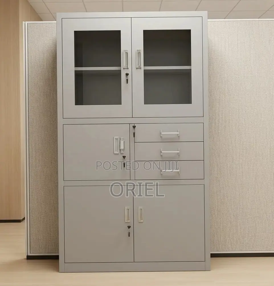 Office Cabinet : Metallic Storage Safe With Safe