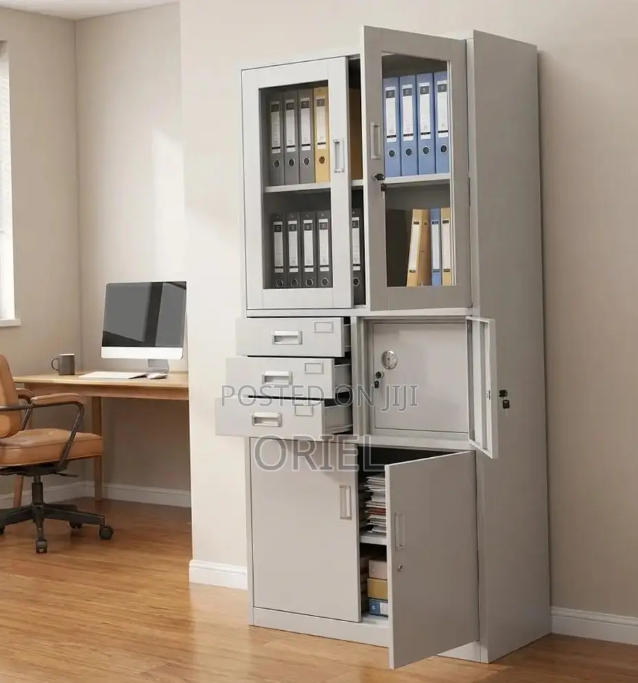 Office Cabinet : Metallic Storage Safe With Safe