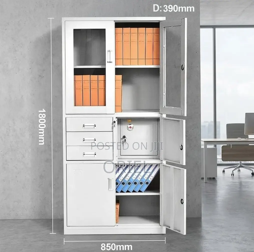 Office Cabinet : Metallic Storage Safe With Safe