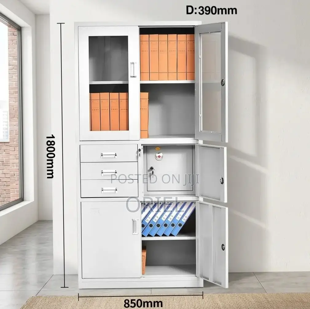 Office Cabinet : Metallic Storage Safe With Safe