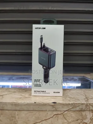 Green Lion Retractable 90W Car Charger