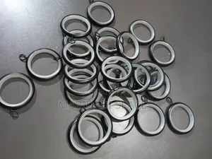Black Big Size Silent Curtain Rod Rings With Eyelet