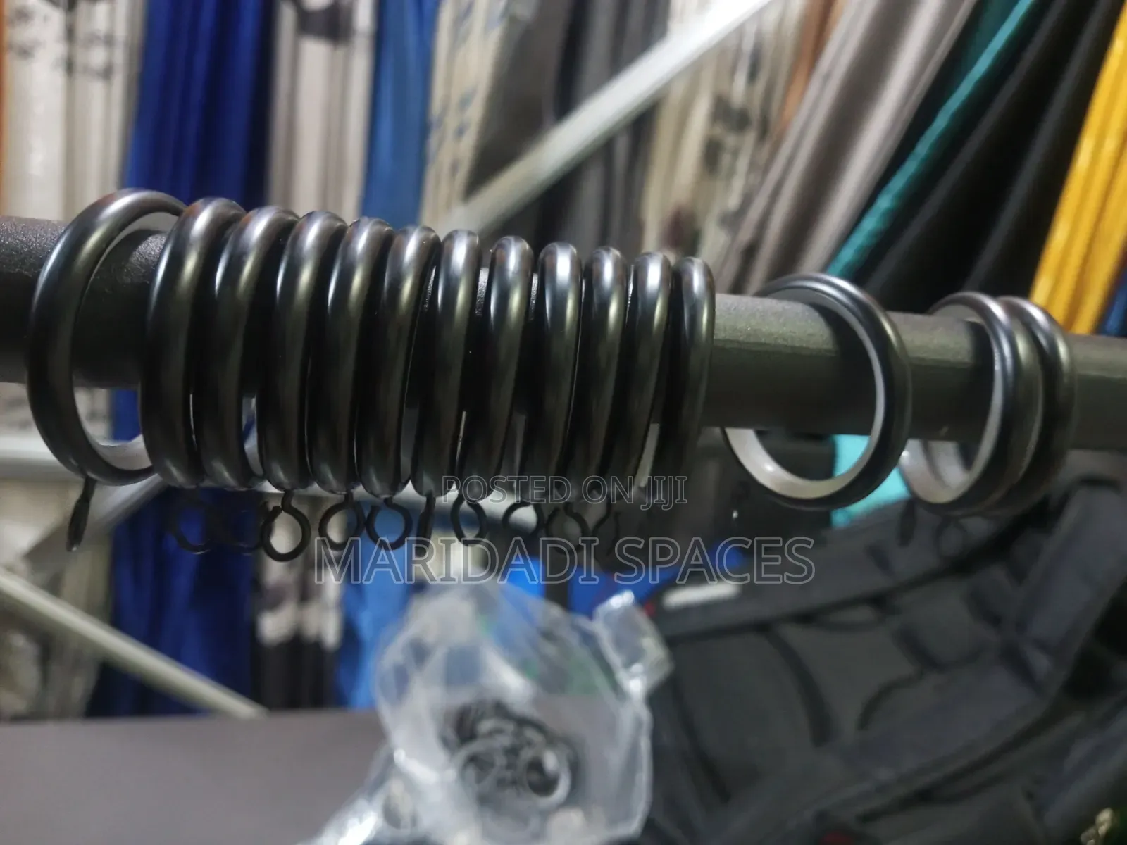 Black Big Size Silent Curtain Rod Rings With Eyelet