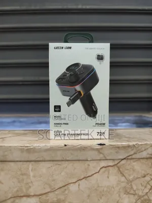 Green Lion Car FM Transmitter 72W Dual Port Car Charger