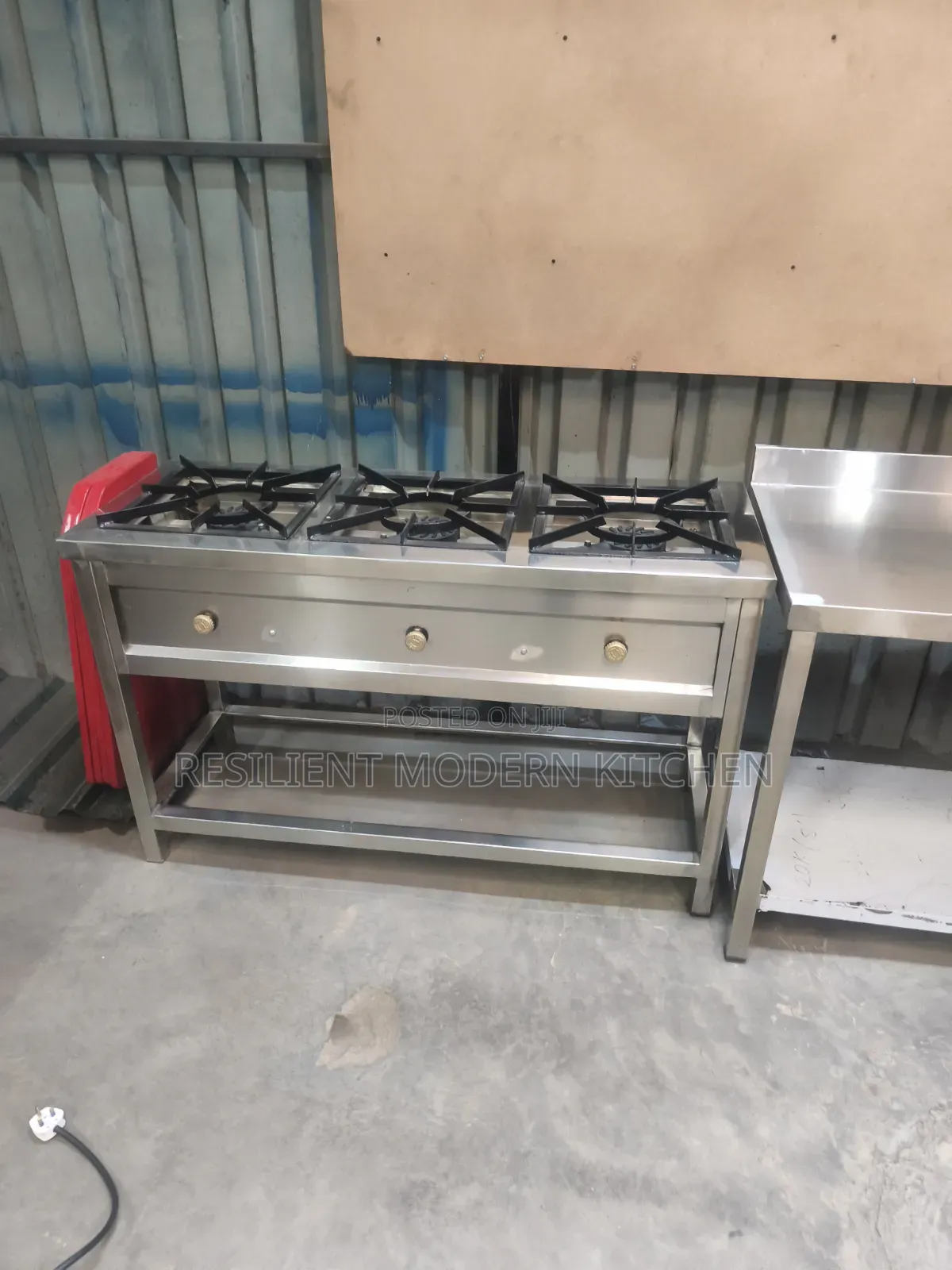 Commercial Stainless Steel 3 Burner Gas Cooker