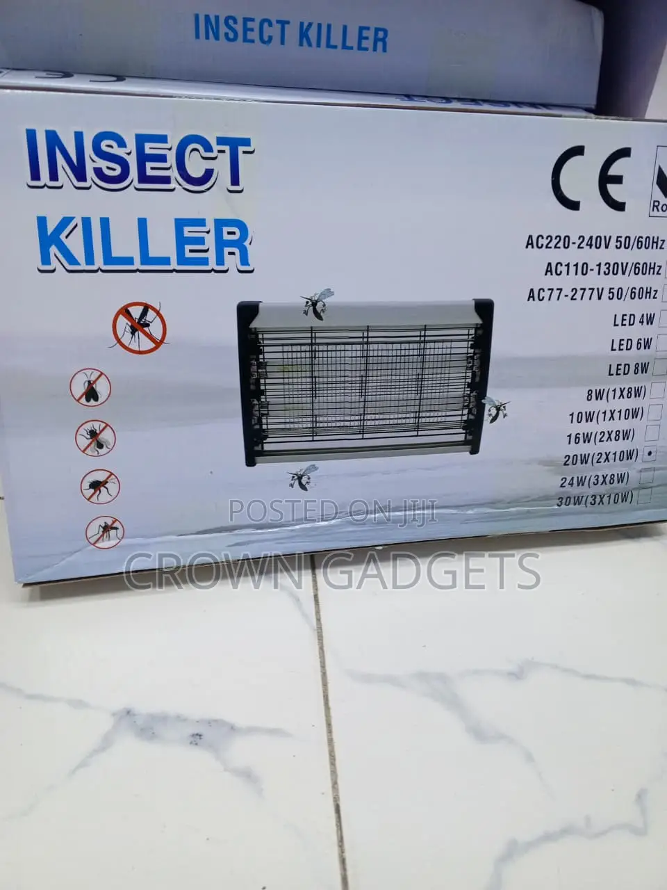 20W UV Electric Mosquito Killer Lamp - Fly & Bug Zapper