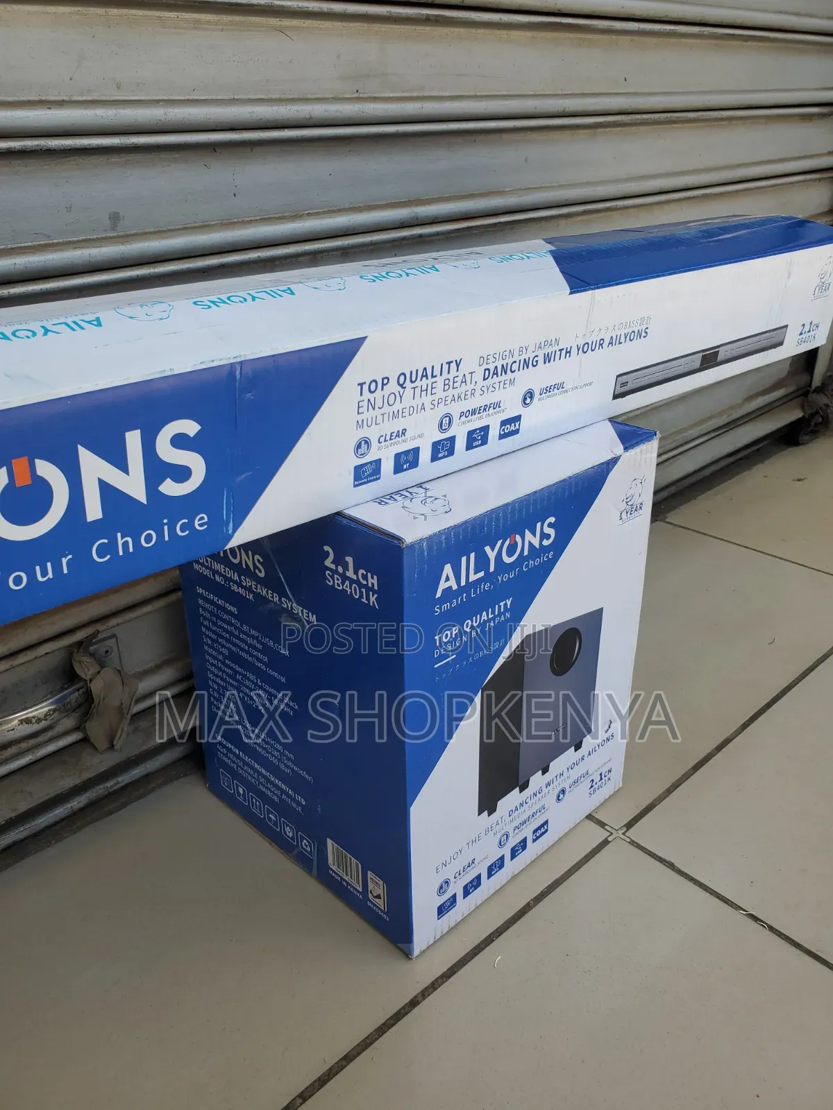 Ailyons SB401K 2.1CH Soundbar With Subwoofer