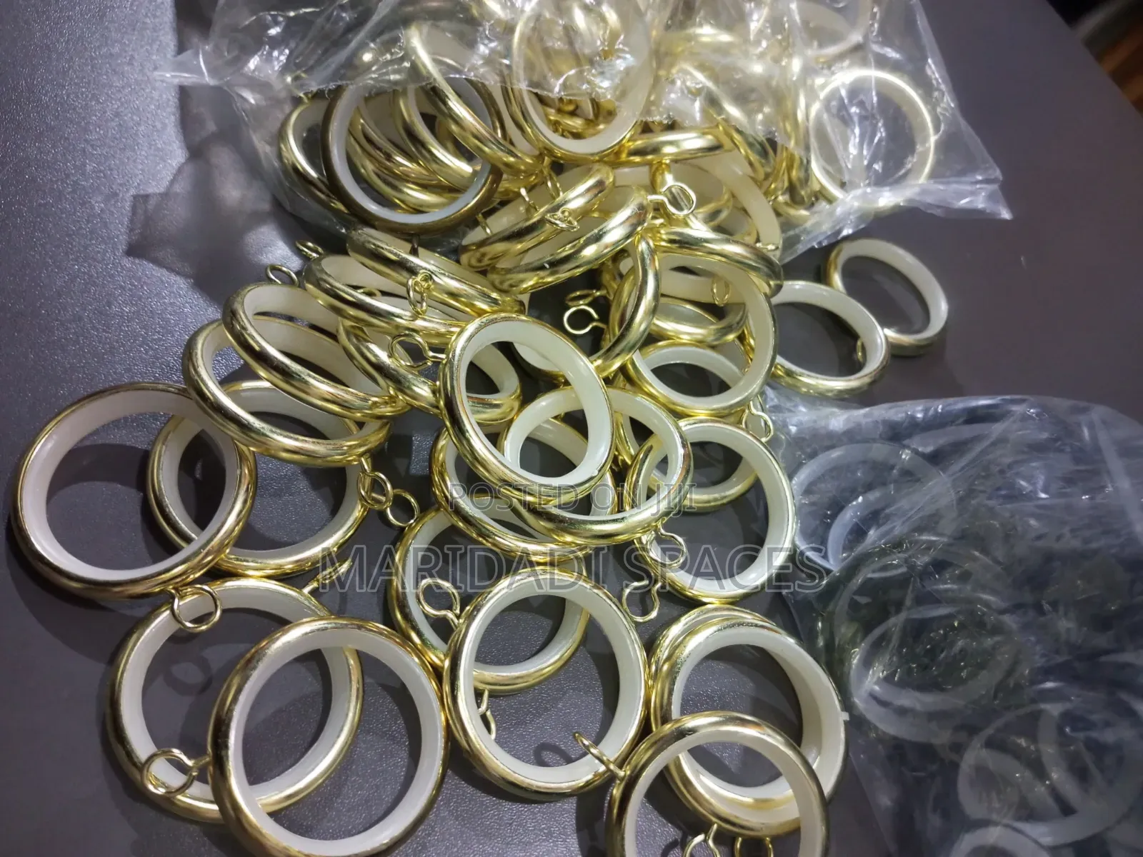 *Heavy Duty Big Size Silent Curtain Ring With Hook*