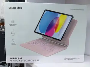 Green Lion Magic Keyboard Pink Case | iPad 11” A16