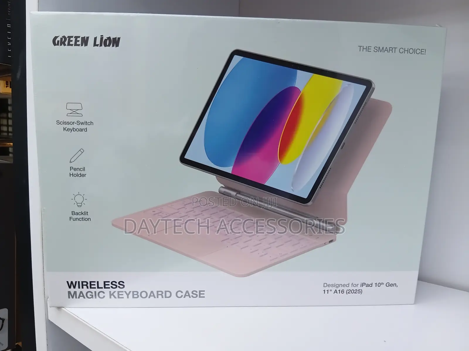 Green Lion Magic Keyboard Pink Case | iPad 11” A16