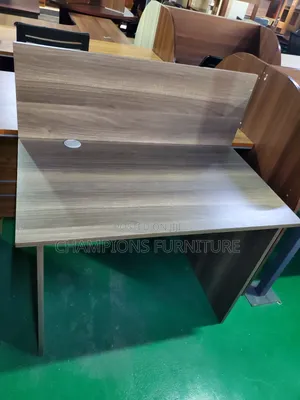 Single Person Desk With Back Privacy Panel