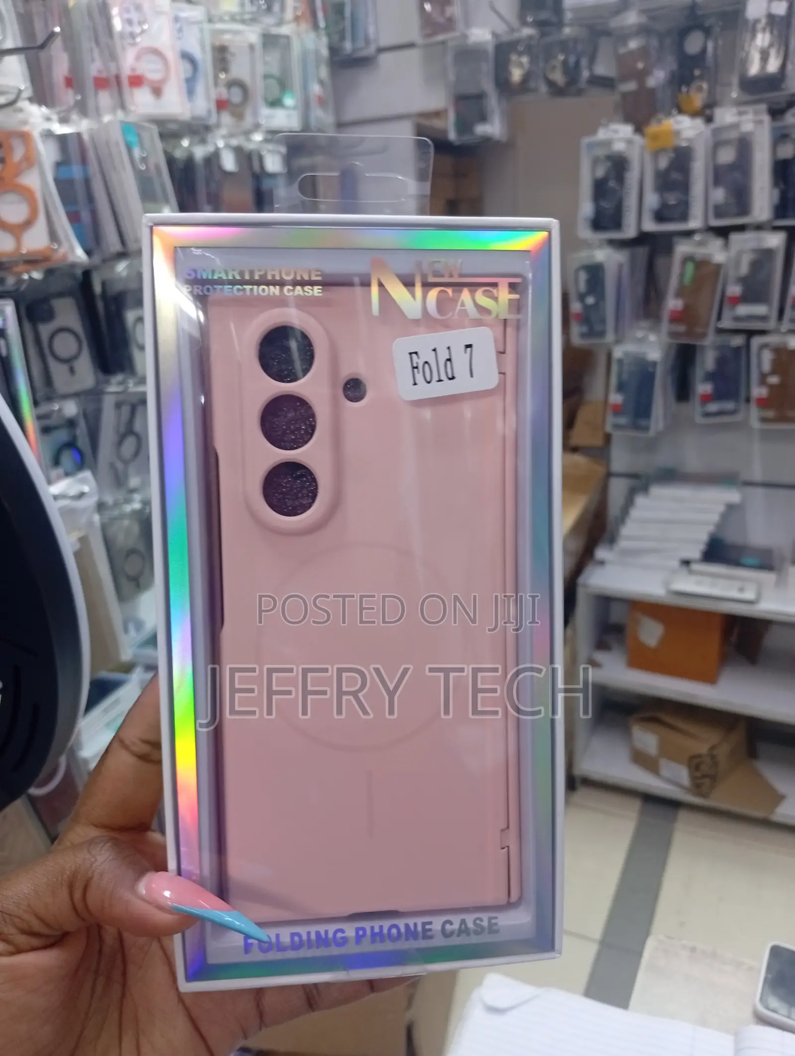 Pink Case Folding Phone Case Designed for the Samsung Galaxy Z Fold 7