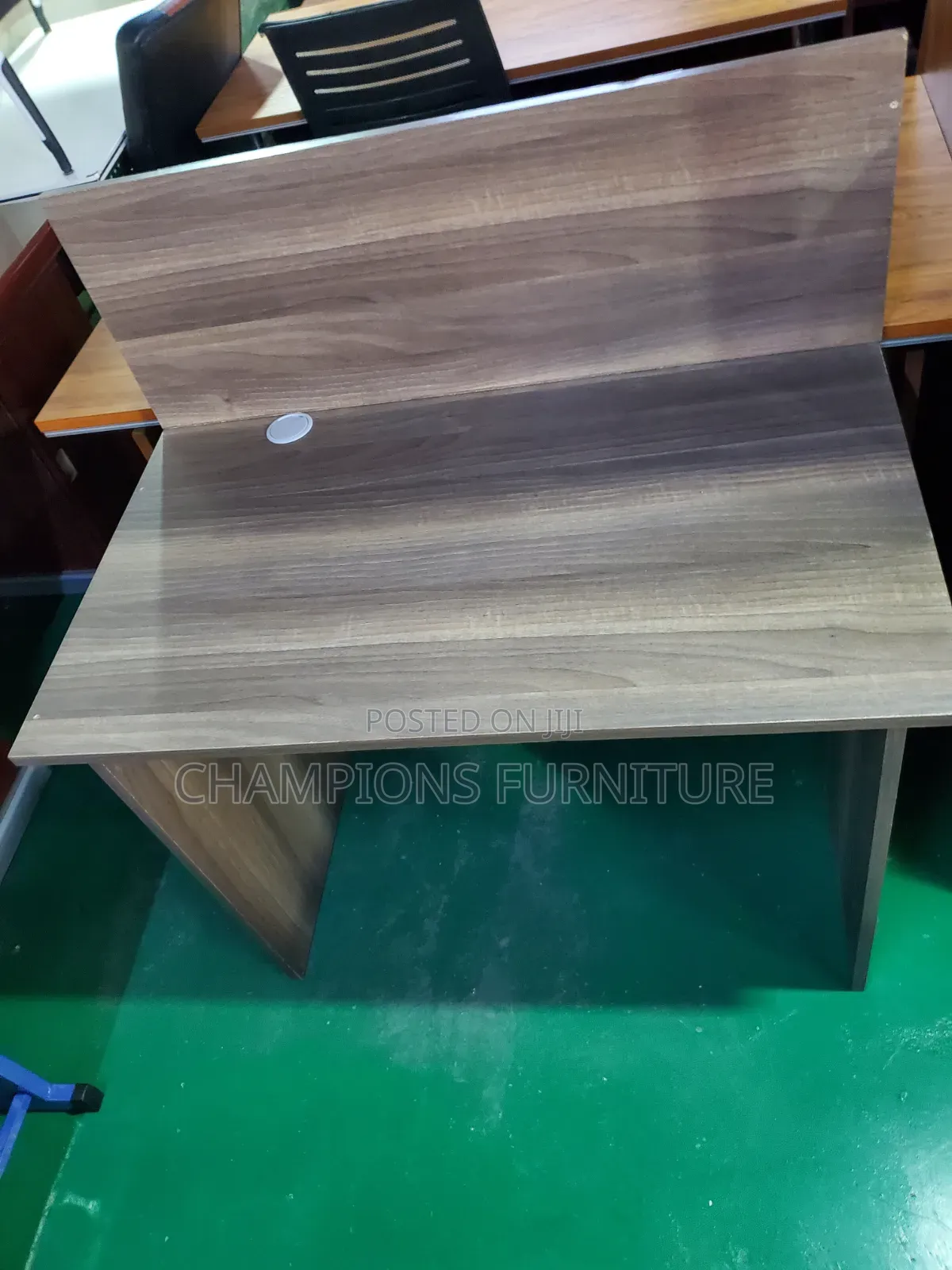 Single Person Desk With Back Privacy Panel