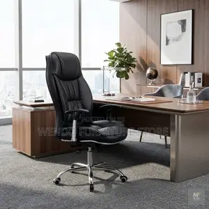 Office Chairs; High Recliner Backrest Office Leather Chairs