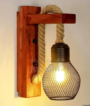 Vintage Wood Wall Lamp Design Personality Retro Living Room Wall Light