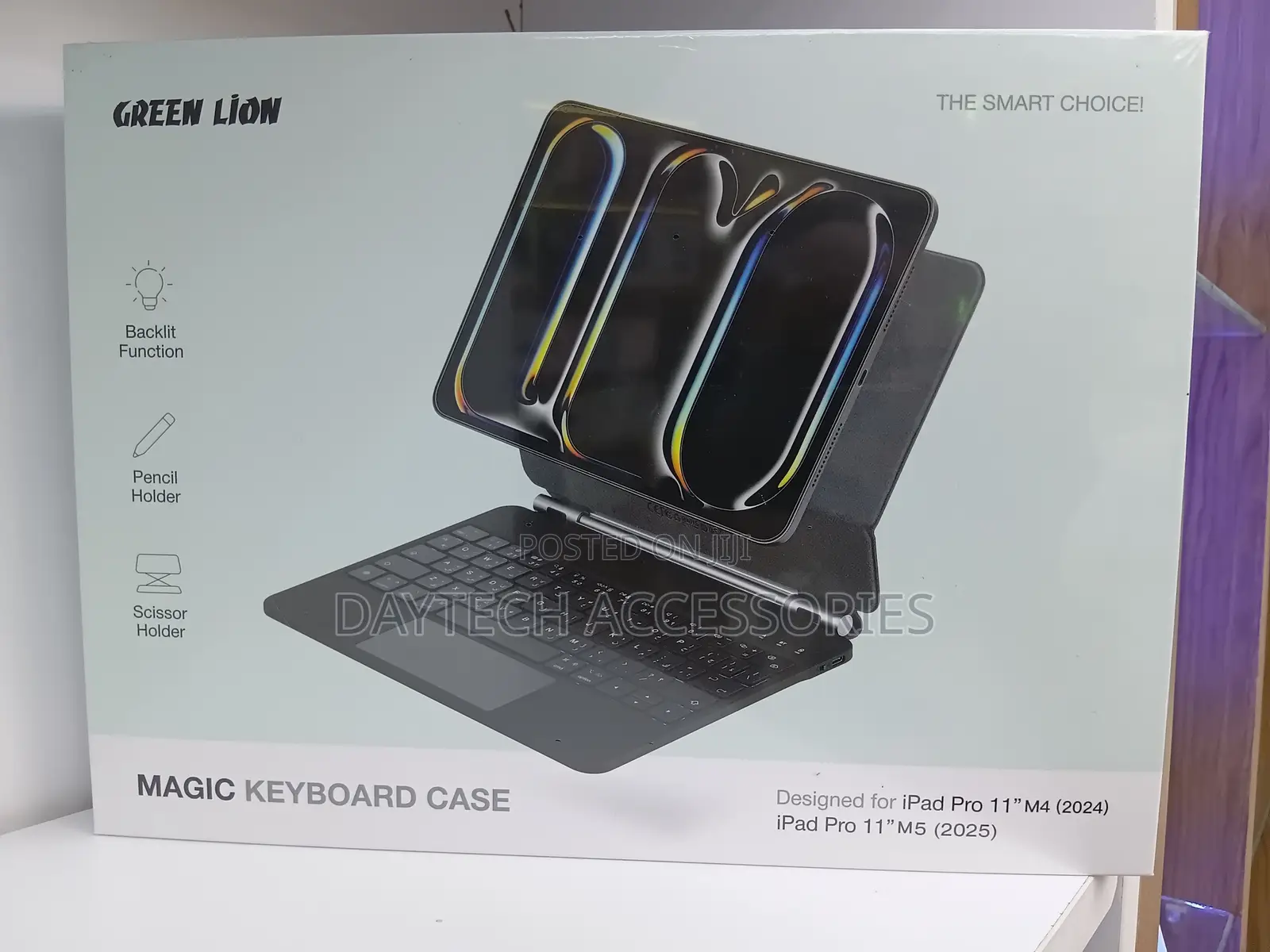 Green Lion Magic Keyboard Case for the 11-Inch iPad Pro M4 2024 / M5.