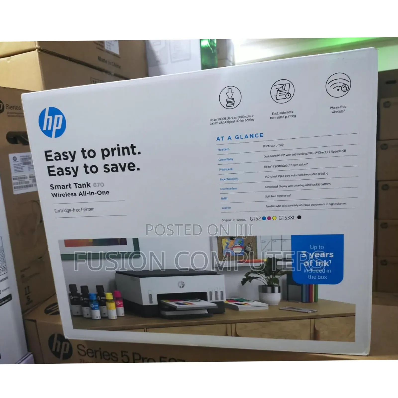 HP Smart Tank 670 All-in-One Auto Duplex WiFi Integrated Printer