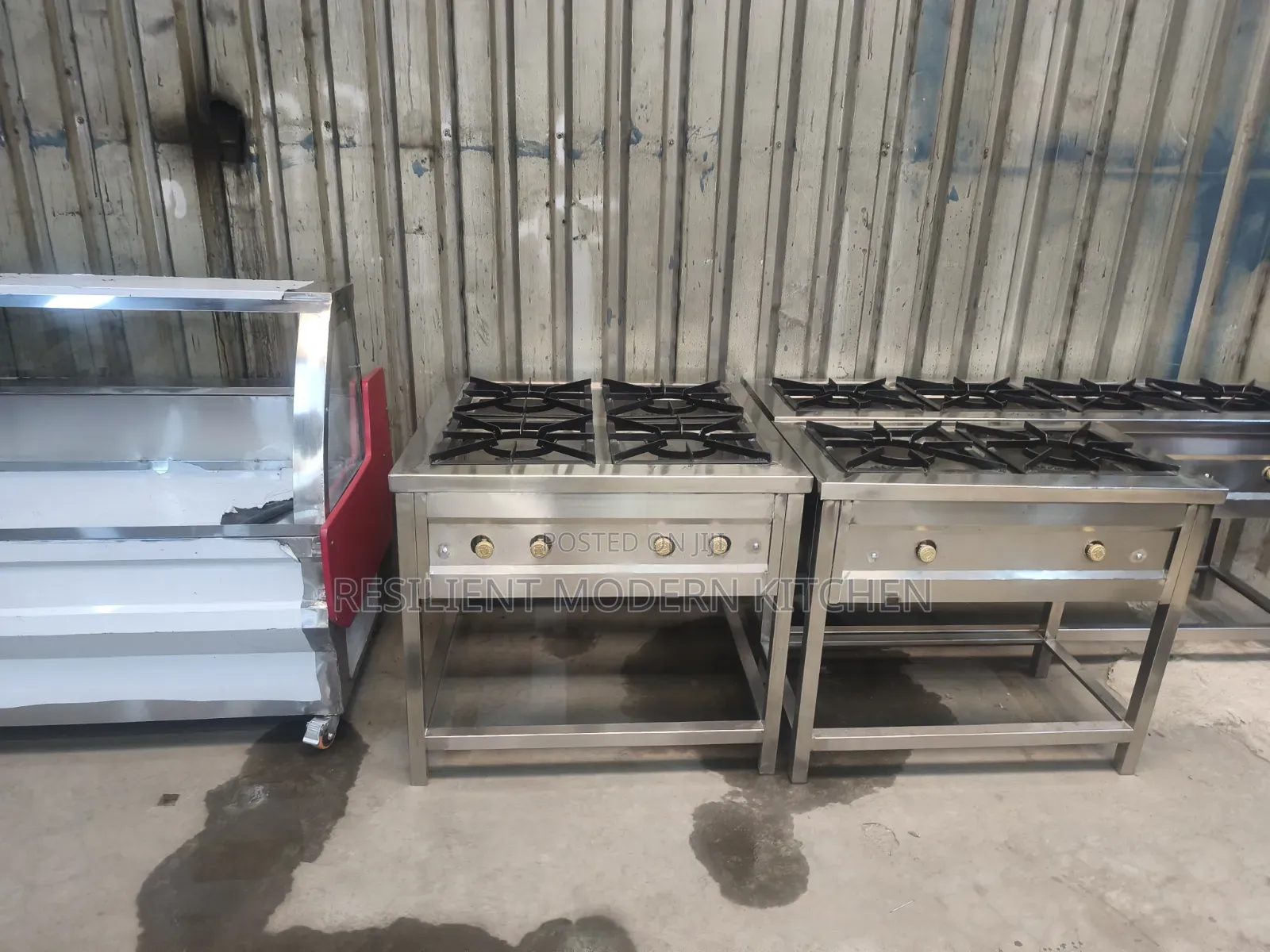 Stainless Steel Square 4 Burner Gascooker