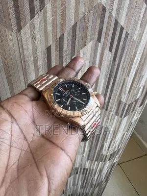Breitling Chronomat B01 42 Mm Rose Gold Black Dial Watch