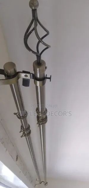 Complete Adjustable Curtain Rod Set (Includes Rings, Brackets & Caps)