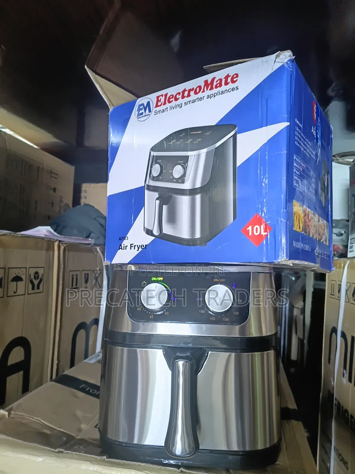 ElectroMate 10L Hot Air Fryer – Large Family Size