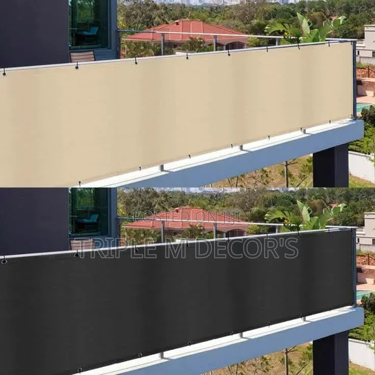 Breathable Mesh Balcony Fence Shield – Windproof & Dust-Proof