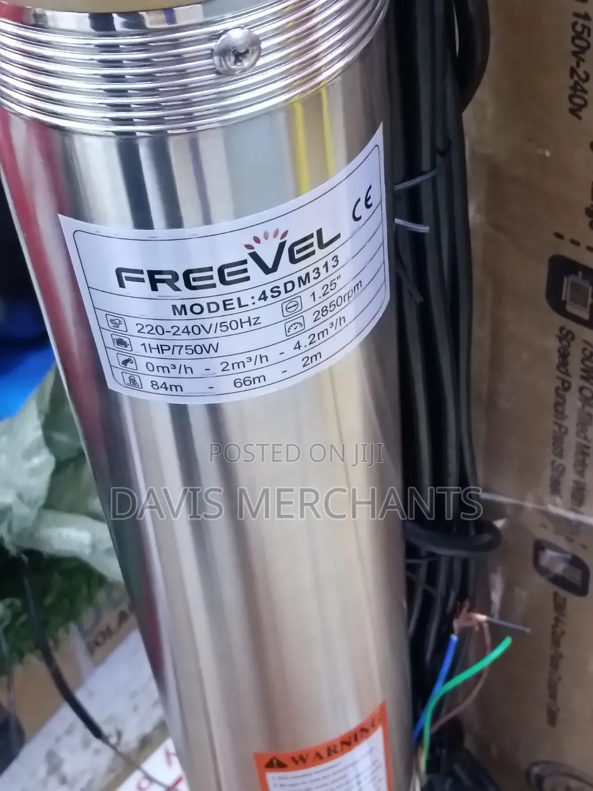 Freevel Water Pump Submersible 1HP Water Pump Works Best in Deep Wells