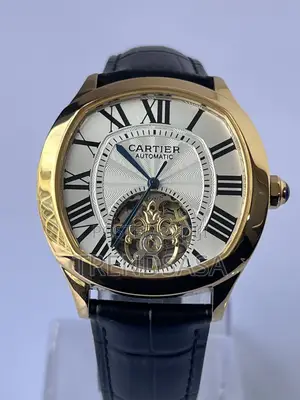Cartier Drive De Cartier  Flying Tourbillon Yellow Gold Black Leather