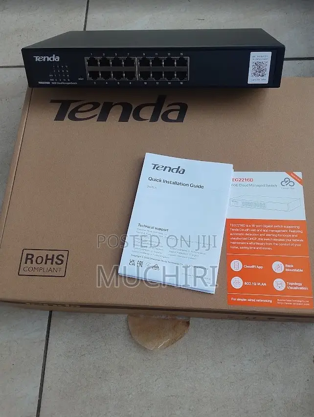 TEG2216D 16GE Tenda CLOUD Managed Network Switch