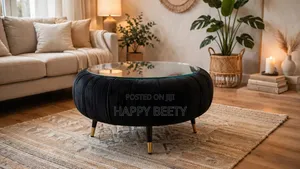 ✅*Black Velvet + Glass Coffee Tables*
