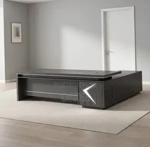 Office Desk : Modern 1.8m L-Shaped Executive Elegant Desk