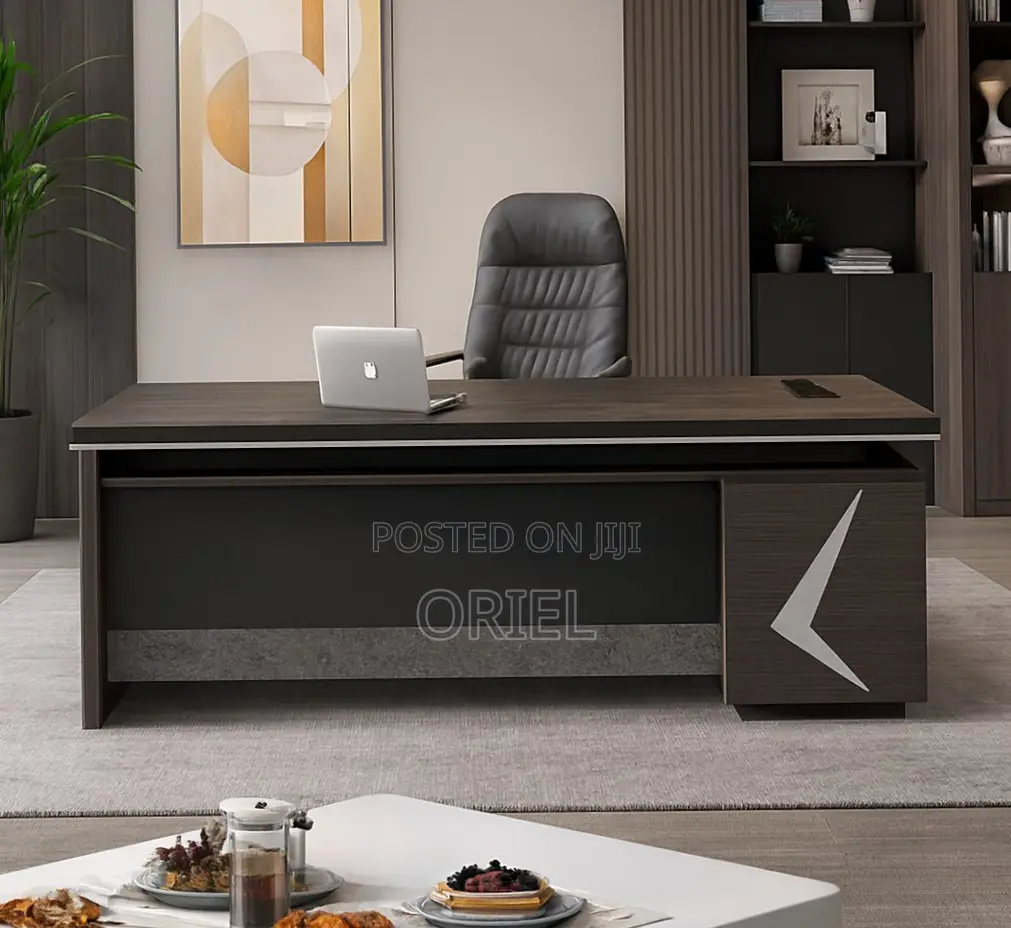 Office Desk : Modern 1.8m L-Shaped Executive Elegant Desk