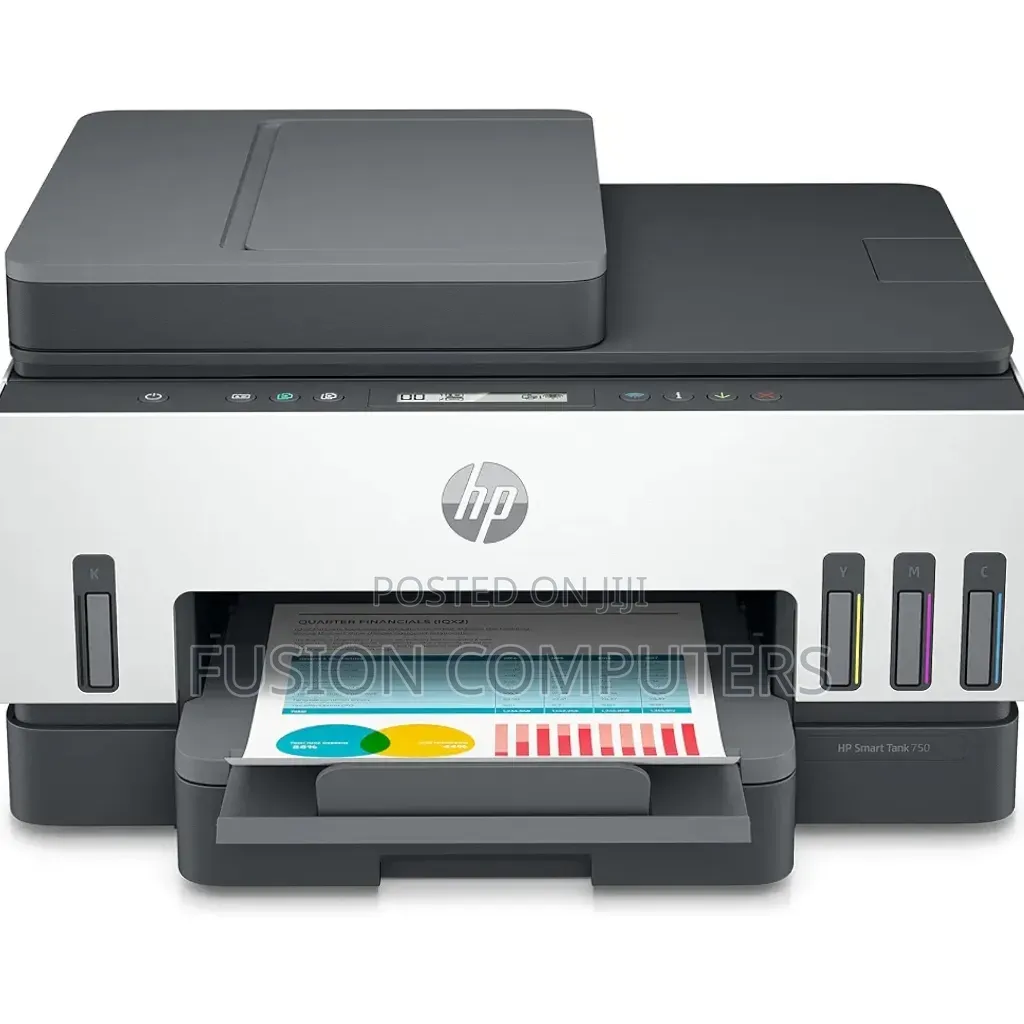 HP Smart Tank 750 All-in-One Auto Duplex WiFi, With ADF, Print, Scan &