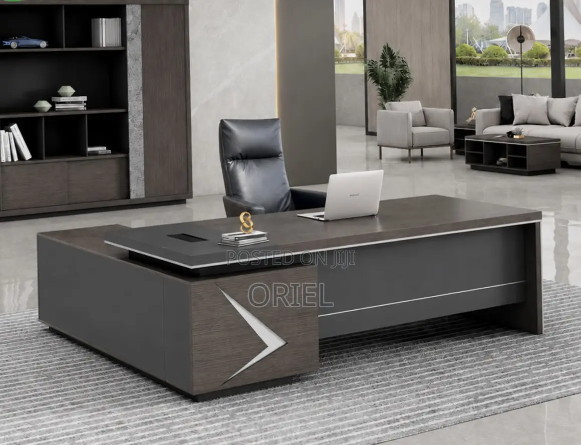 Office Desk : Modern 1.8m L-Shaped Executive Elegant Desk