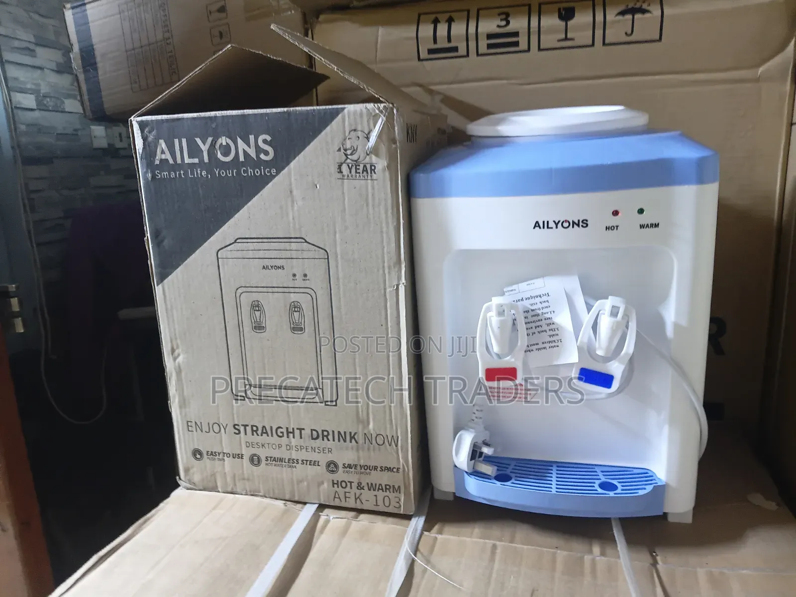 Ailyons Hot & Normal Water Dispenser – Compact Tabletop