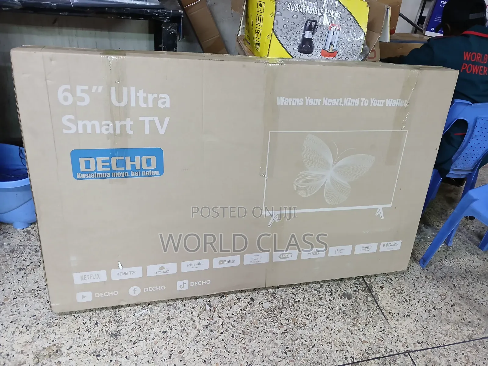 Decho 65” 4K Smart LED TV – WiFi & USB
