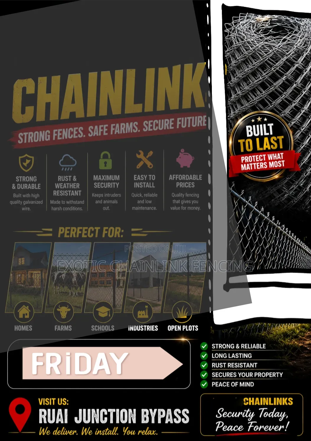 5ft Gauge 14 Chainlink 50X50mesh