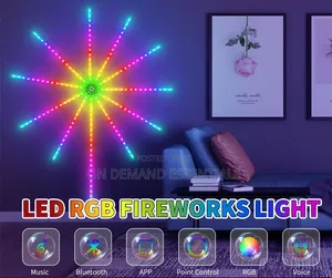 Smart Control IC LED 5V RGB Fireworks Light With Remote Control