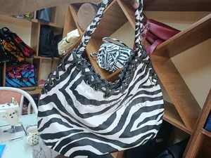 Zebra Print Slouch Hobo Bag