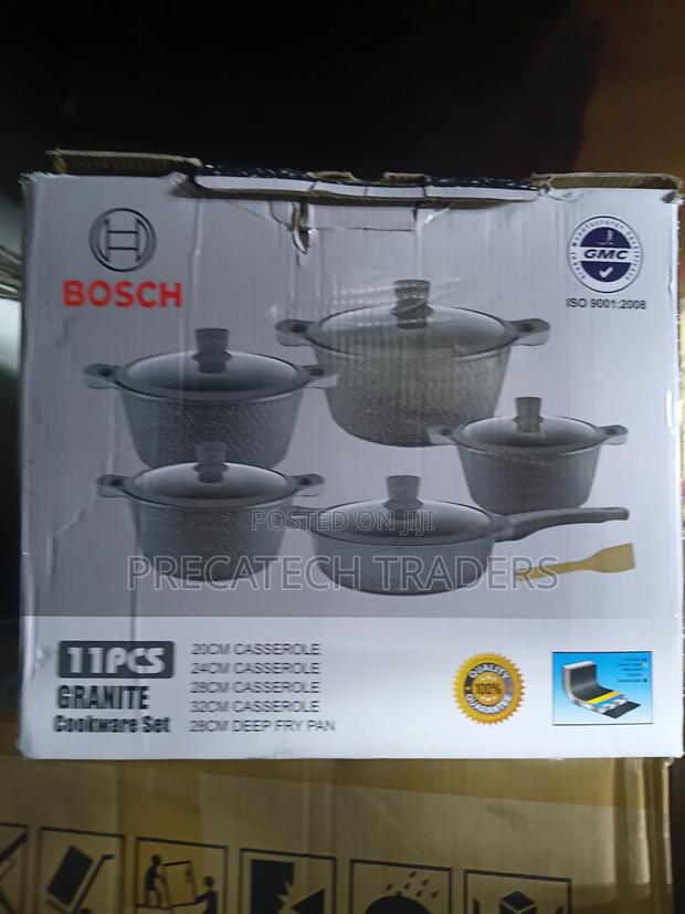 Bosch Non-Stick Cooking Set 11Pcs – Premium Kitchen Cookware