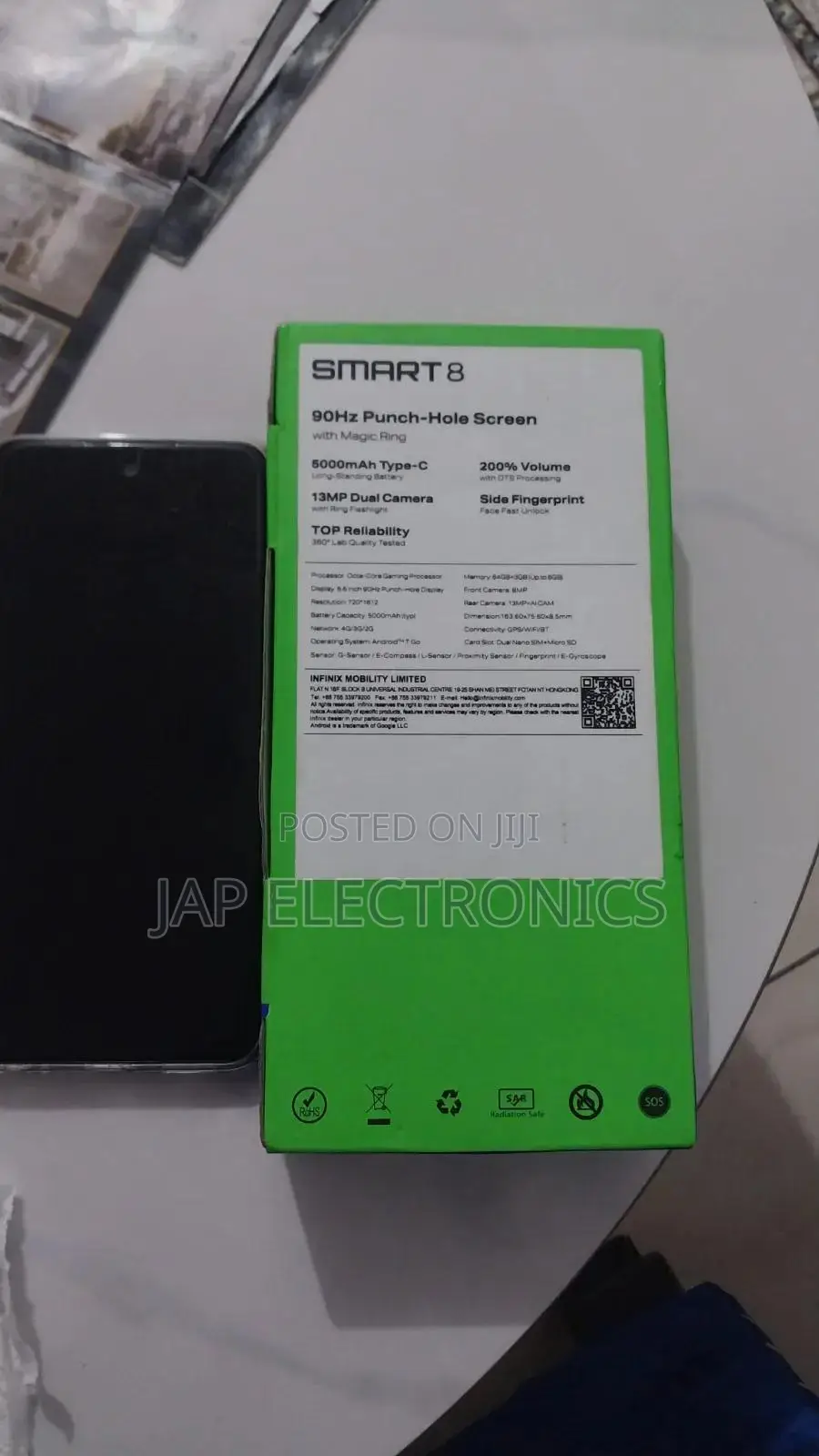 Infinix Smart 8 64 GB Black