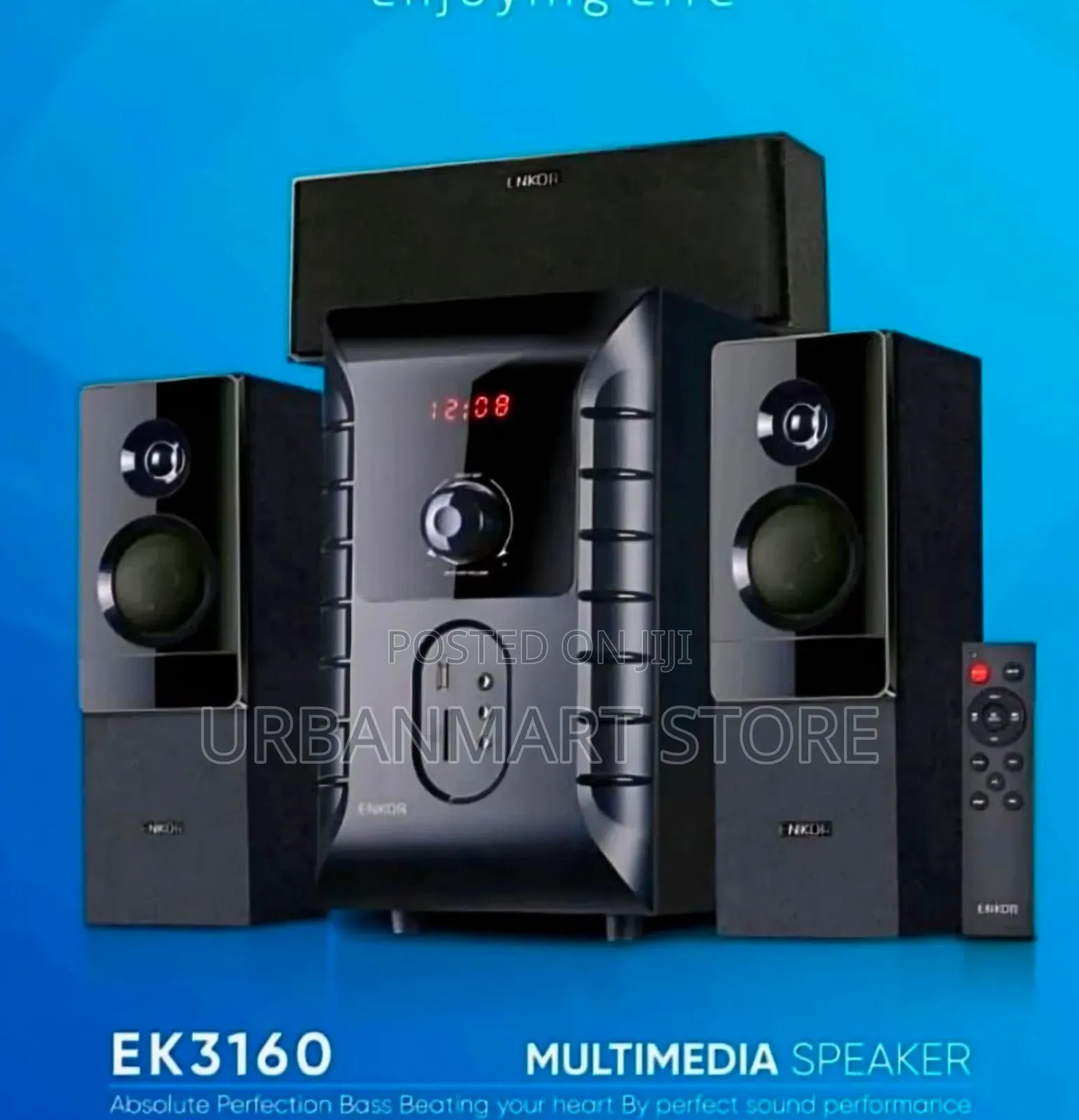 Enkor EK3160 8000W PMPO Bluetooth Multimedia Speakers