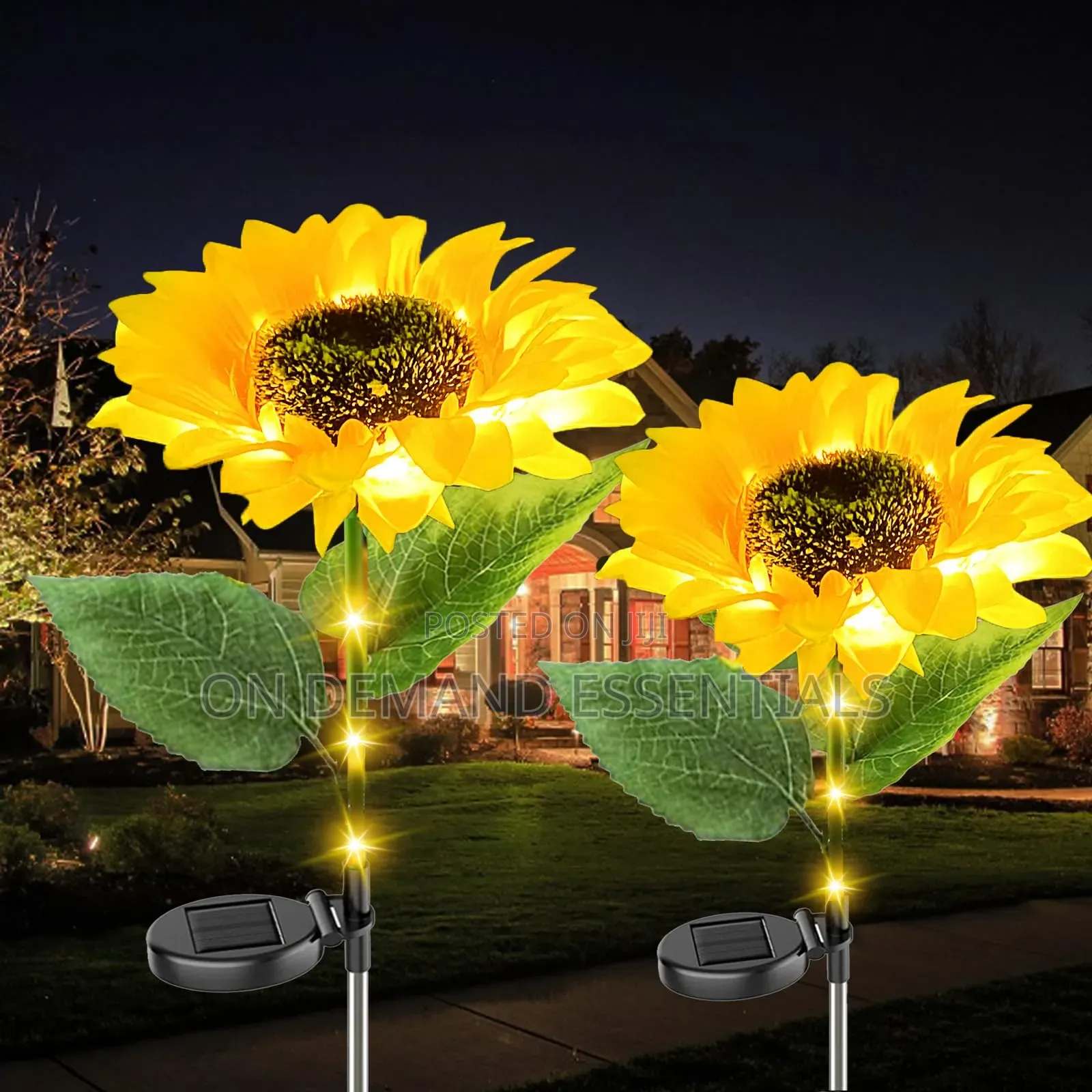 2 Pack Sunflower Solar Powered Lights