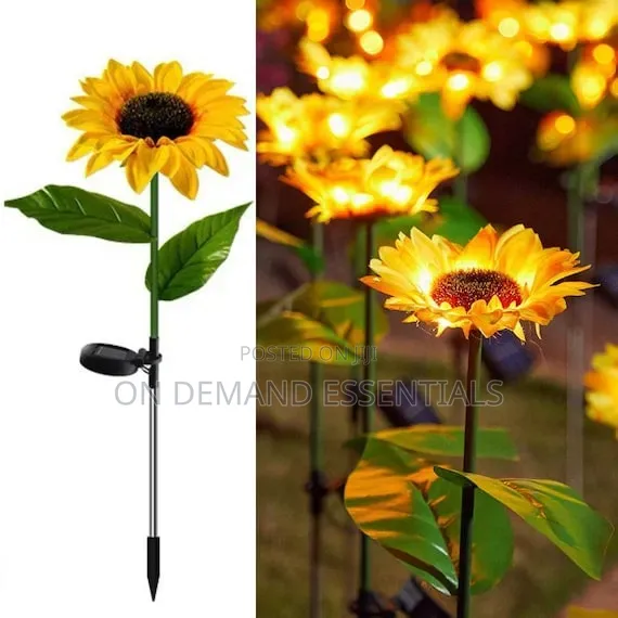 2 Pack Sunflower Solar Powered Lights
