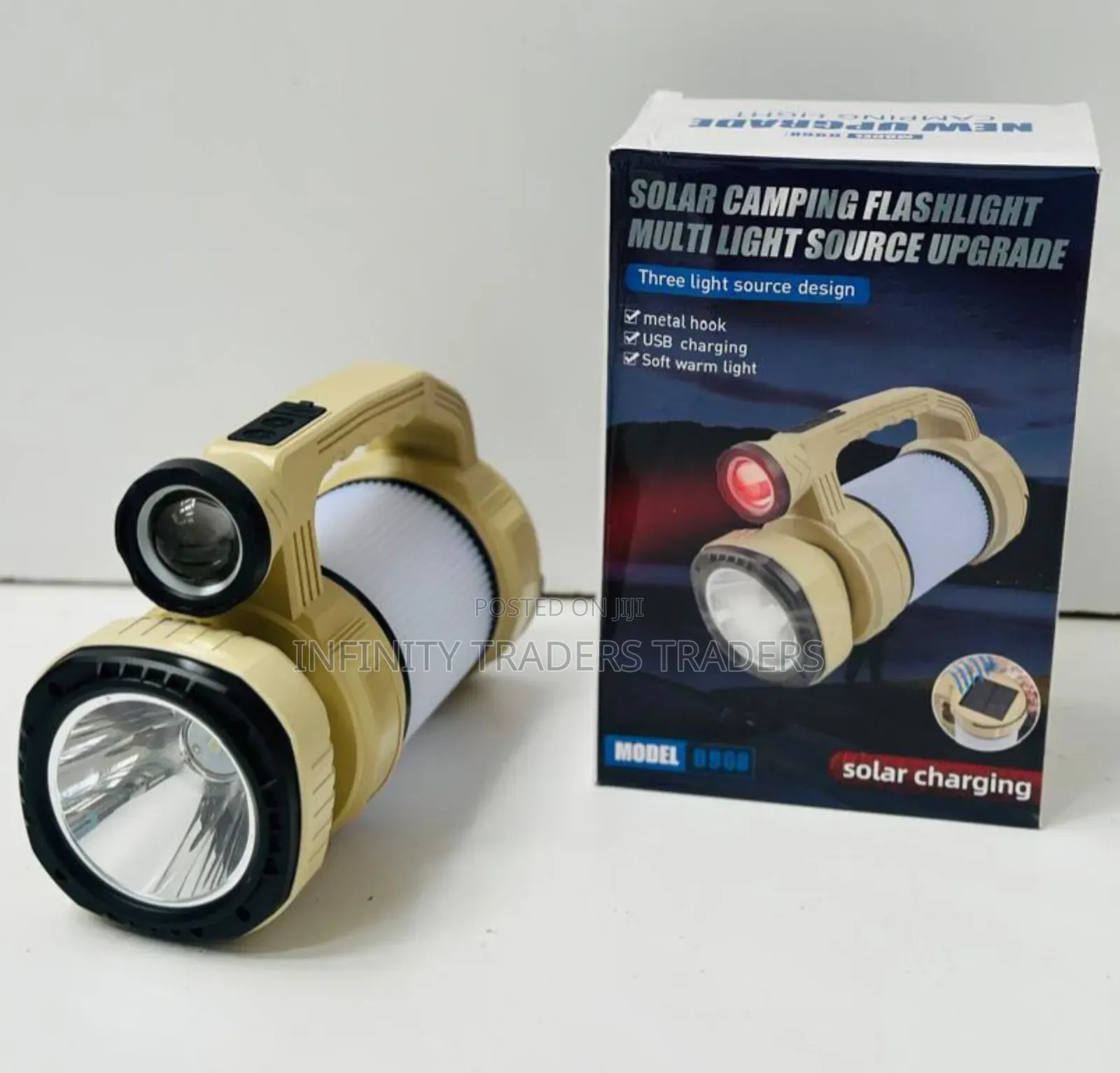 Multi-Functional Solar Camping Light & Flashlight