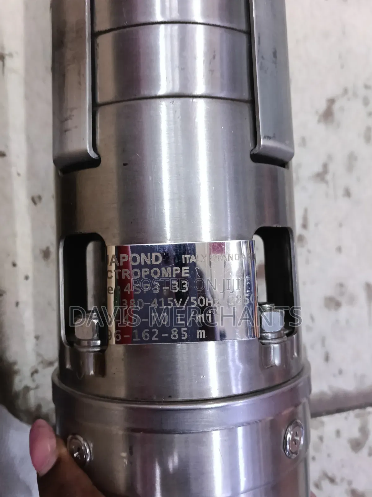 3 HP Submersible Water Pump Three Phase Aquapond ITALY 196m Head Max