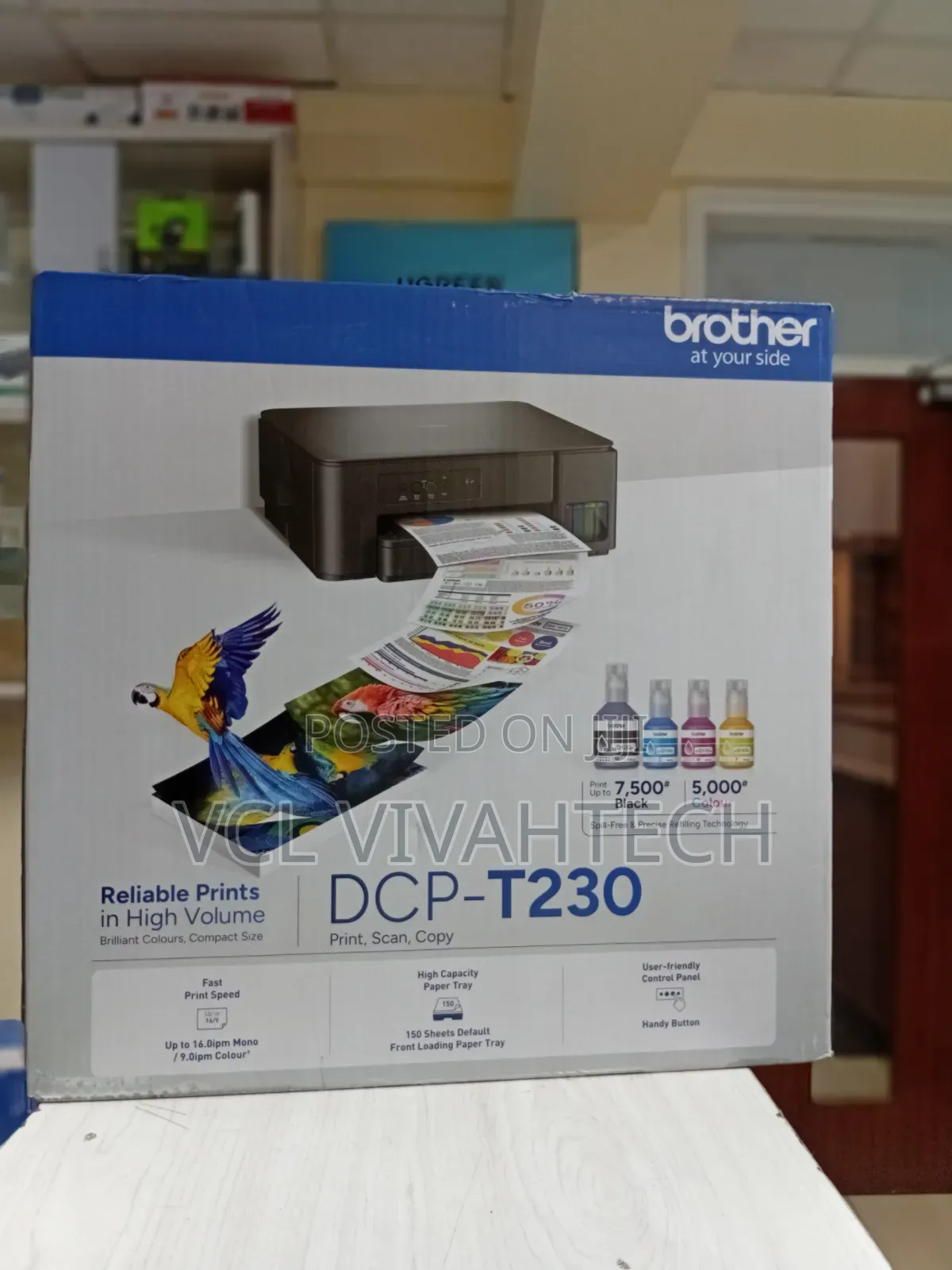 Brother DCP-T230 Multifunction (Print Scan Copy) Ink Tank Printer