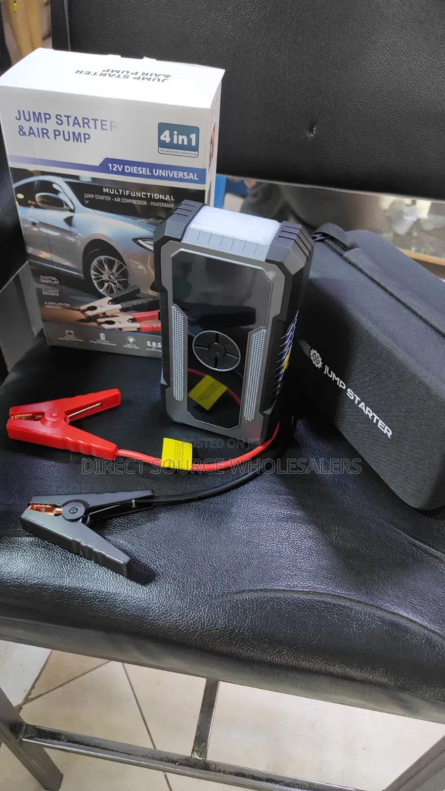 4-in-1 Car Jump Starter – 12V Diesel & Petrol Emergency Kit