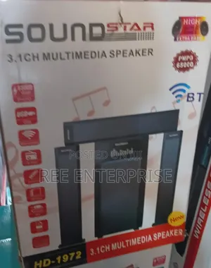 Sound Star Multimedia Speaker System 3.1 Ch 65000w-Dh 1972