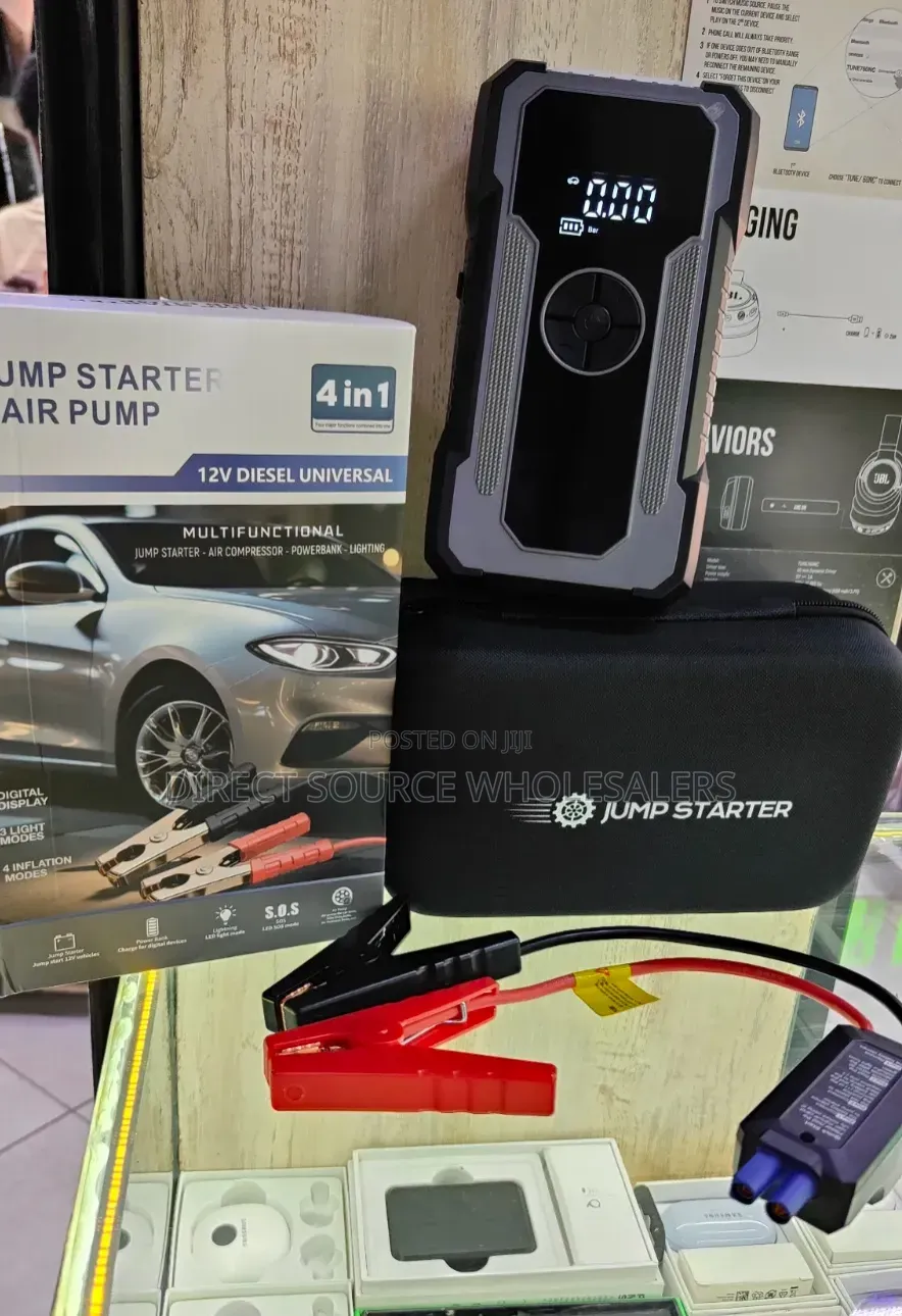 Multifunctional Car Jump Starter – 12V Diesel & Petrol